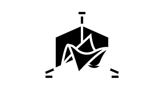 3d graph glyph icon animation