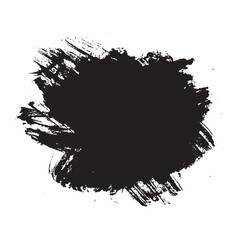 Vector Stock Brush background. Abstract Black Ink Art Brush collection. 