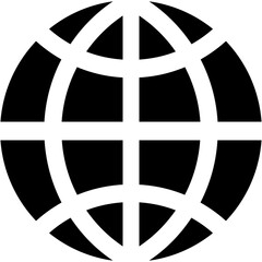 internet glyph icon