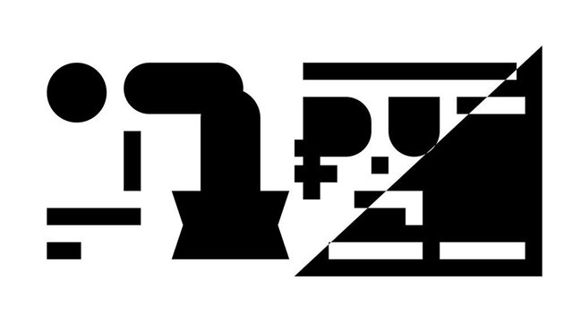 ruble rub glyph icon animation