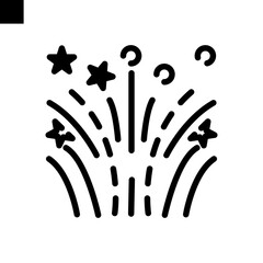 firework icon vector