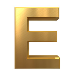 Golden alphabet,  E gold typo