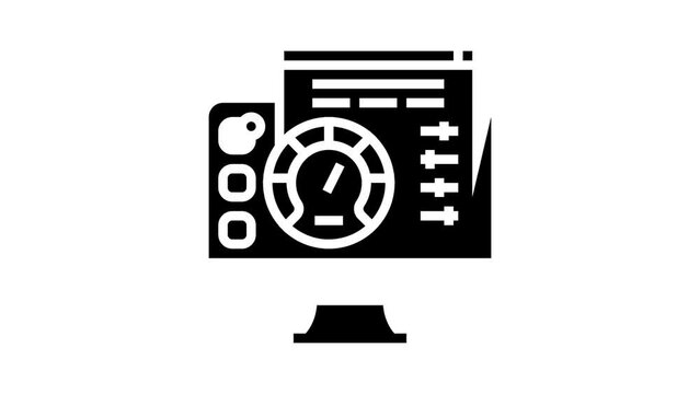 utility software glyph icon animation