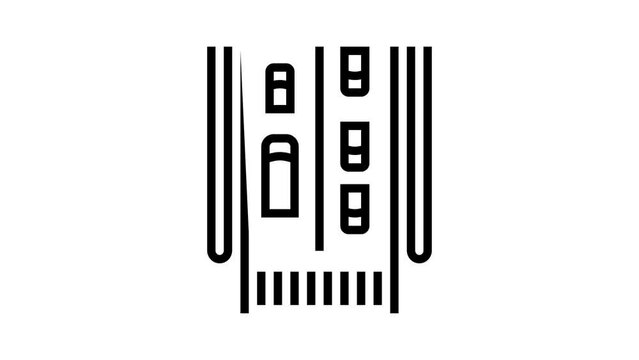 local street line icon animation