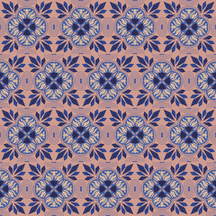 Crystal Floral Seamless Pattern Background Nature Plant Aboriginal Damask Art