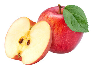 Red apple on white background, US. Red Envy apple on white background PNG File.