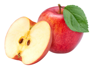 Red apple on white background, US. Red Envy apple on white background PNG File.