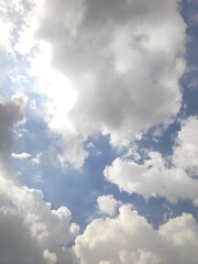 blue sky with clouds