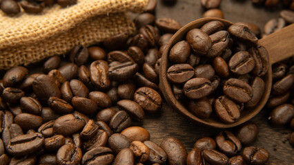 沢山のコーヒー豆