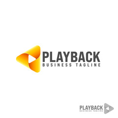 Play Back Logo Template
