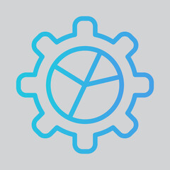 Setting marketing icon in gradient style, use for website mobile app presentation