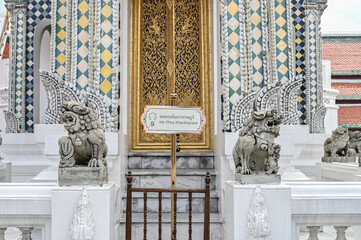 Temple of the Emerald Buddha, Wat Phra KaewBangkok, Thailand,one of Bangkok's most famous tourist...