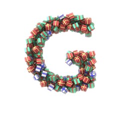 Present Themed Font - Letter G
