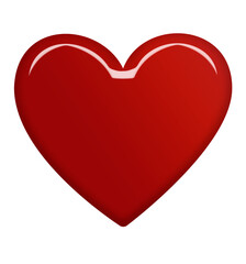 corazón rojo 3d sin fondo