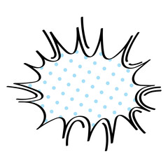 dotted splash pop art style