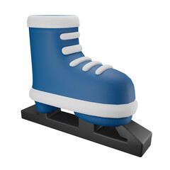 Ice Skating Shoes 3D Icon