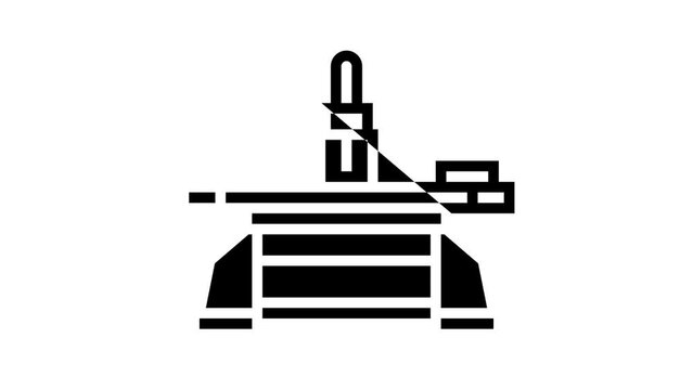 table saw line icon animation