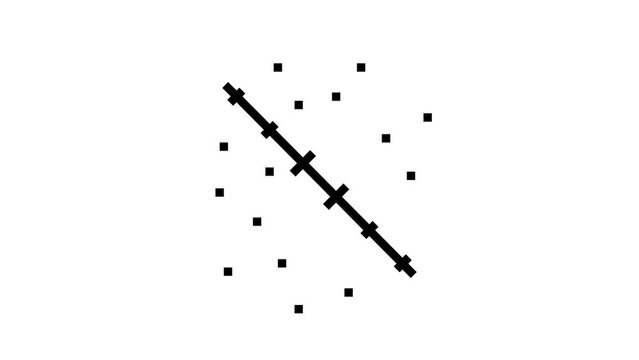 normal line scar line icon animation