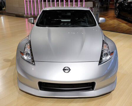 TORONTO, CANADA-FEBRUARY 17, 2011: Nissan 370Z Nismo high performance coupe displayed at the 2011 Canadian International Auto Show on February 17, 2011 in Toronto