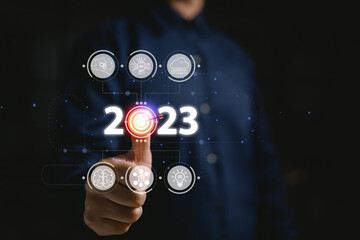 2023 is the new year for future business development, innovation, and creative ideas involving...