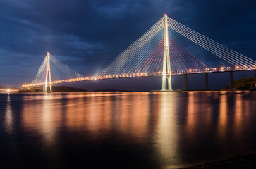Fototapeta na wymiar Evening bridge