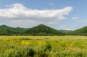 A stack of hay