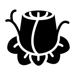 rose glyph icon