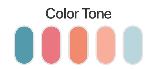 pallete color set include five color