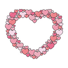 Obraz premium 可愛いピンクのツヤツヤハーのトフレーム