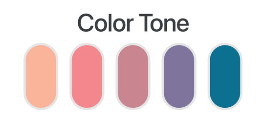 pallete color set include five color