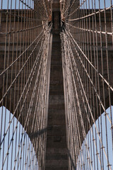 the center of the Brooklyn Bridge