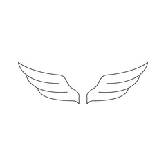 Devil wings vector isolated on white background - vector.