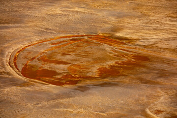 Kati Thanda Lake Eyre, South Australia, Australia. Aerial photography showing textures and patterns formed during the wet season.
