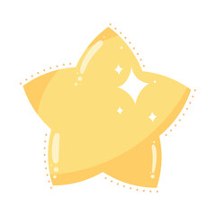 golden cute star