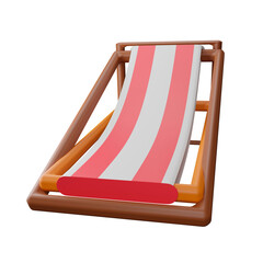 Beach Chair 3D Icon