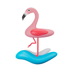 Flamingo 3D Icon