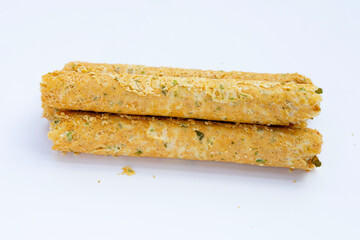 Crispy egg rolls with seaweed