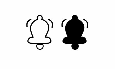 Bell notification icon vector symbol illustration