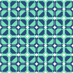 The Green Table Square in Fabric Seamless Pattern