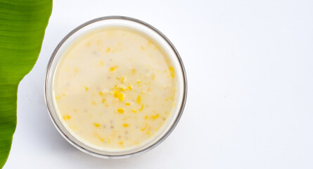 Sweet corn with sago in sweet coconut milk