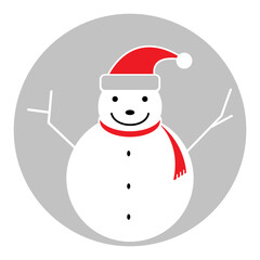 snowman logo vector