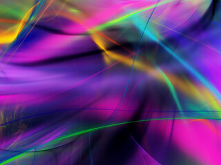 purple abstract fractal background 3d rendering illustration