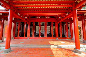 Tainan Confucius Temple, 17th-century Confucian temple featuring traditional architecture in Tainan, Taiwan.