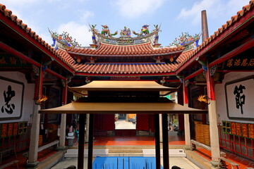 Tainan Grand Mazu Temple, a 17th-century colorful and traditional place of worship in Tainan,...