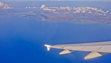 aerial view of the island