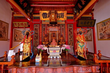 Tainan Grand Mazu Temple, a 17th-century colorful and traditional place of worship in Tainan, Taiwan 