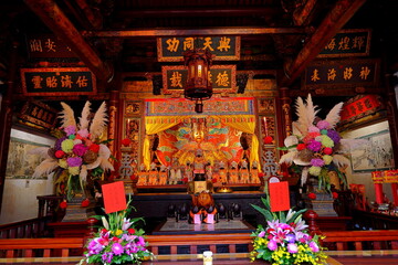 Tainan Grand Mazu Temple, a 17th-century colorful and traditional place of worship in Tainan, Taiwan 
