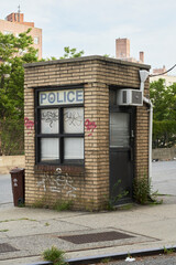 A small police station in brooklyn sits empty