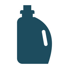 Disposable bottle, liquid container, plastic canister icon