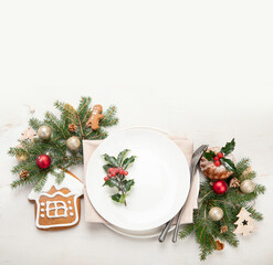 Christmas table setting